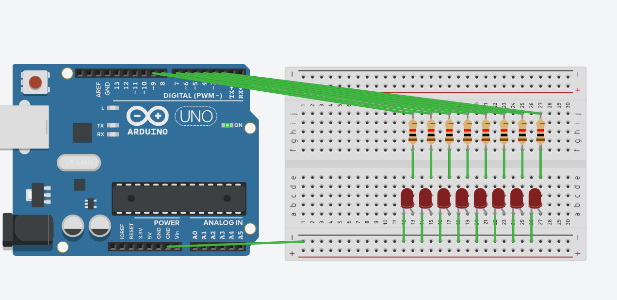 *This is an uno but same wiring and code*